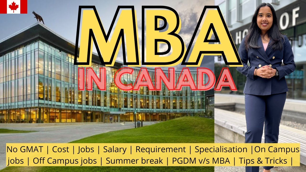 MBA IN CANADA 🇨🇦 | NO GMAT | FEES, Eligibility, SALARY, JOBS | Full detailed video