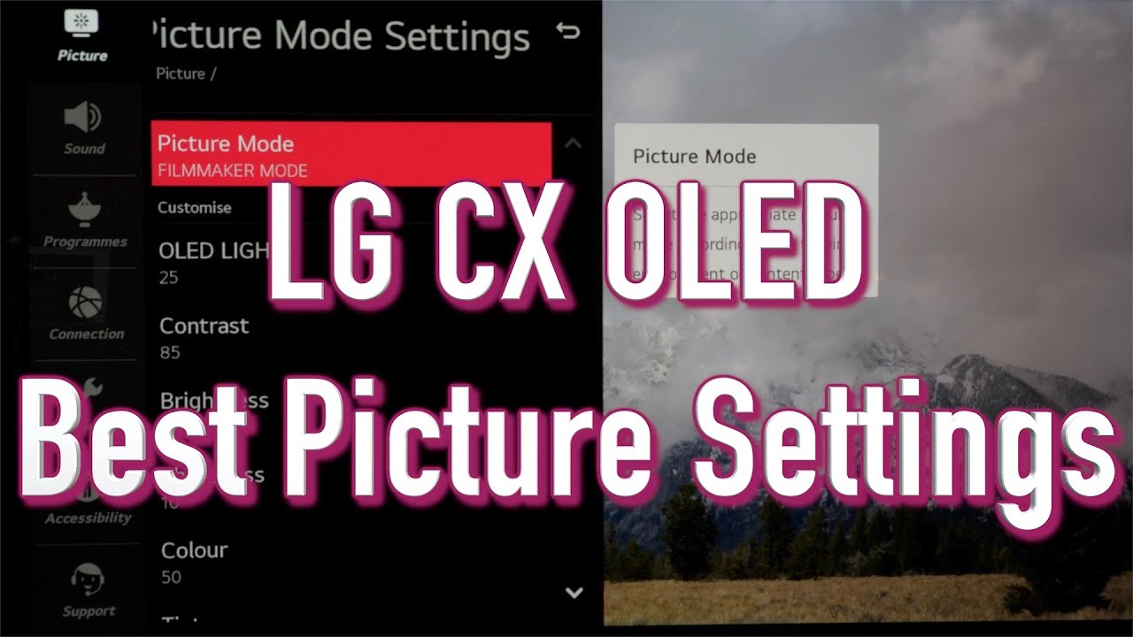 Лучшие настройки изображения LG CX