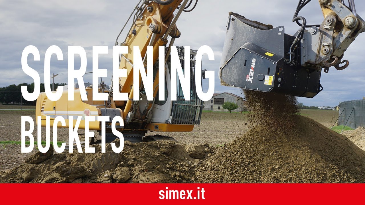VSE 30 screening bucket for excavator - Soil and waste material remediation