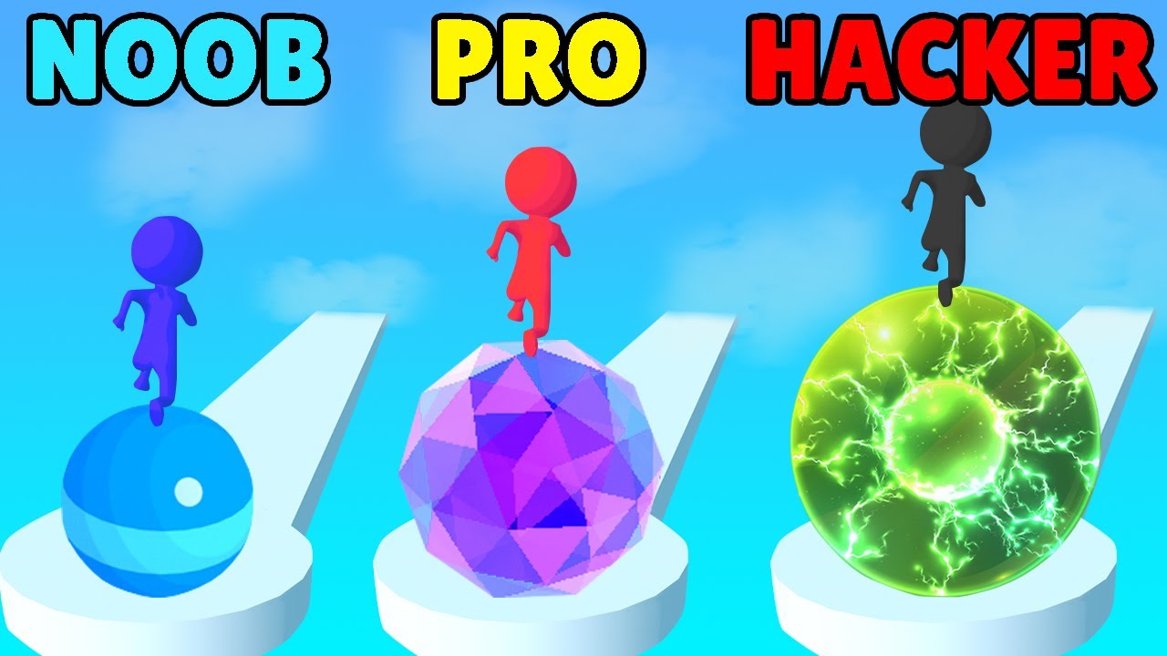 NOOB vs PRO vs HACKER in Stack Rider