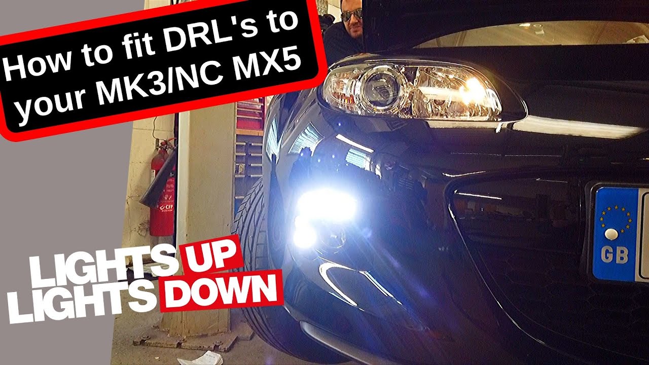 How to fit DRL's to your Mk3 MX5 - Daylight running lights