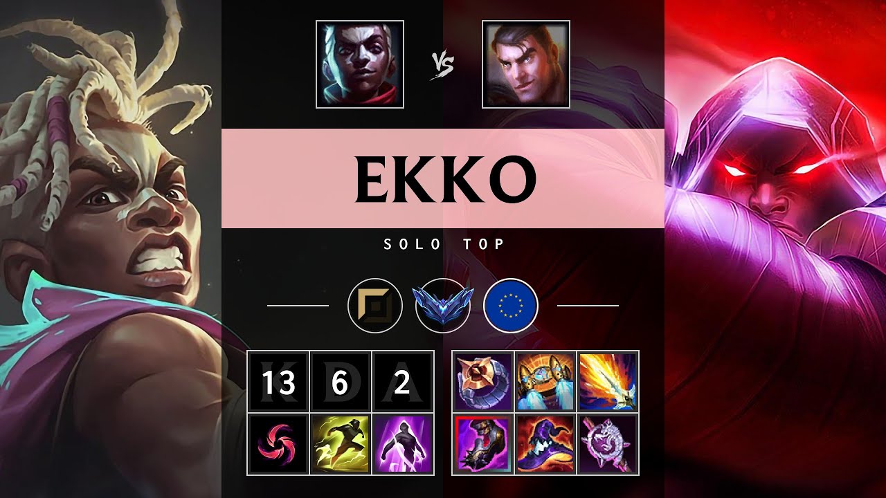 Ekko Top vs Jayce - EUW Diamond Patch 25.13