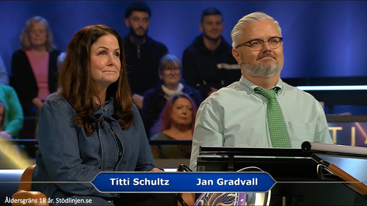Jan Gradvall och Titti Schultz i vild diskussion