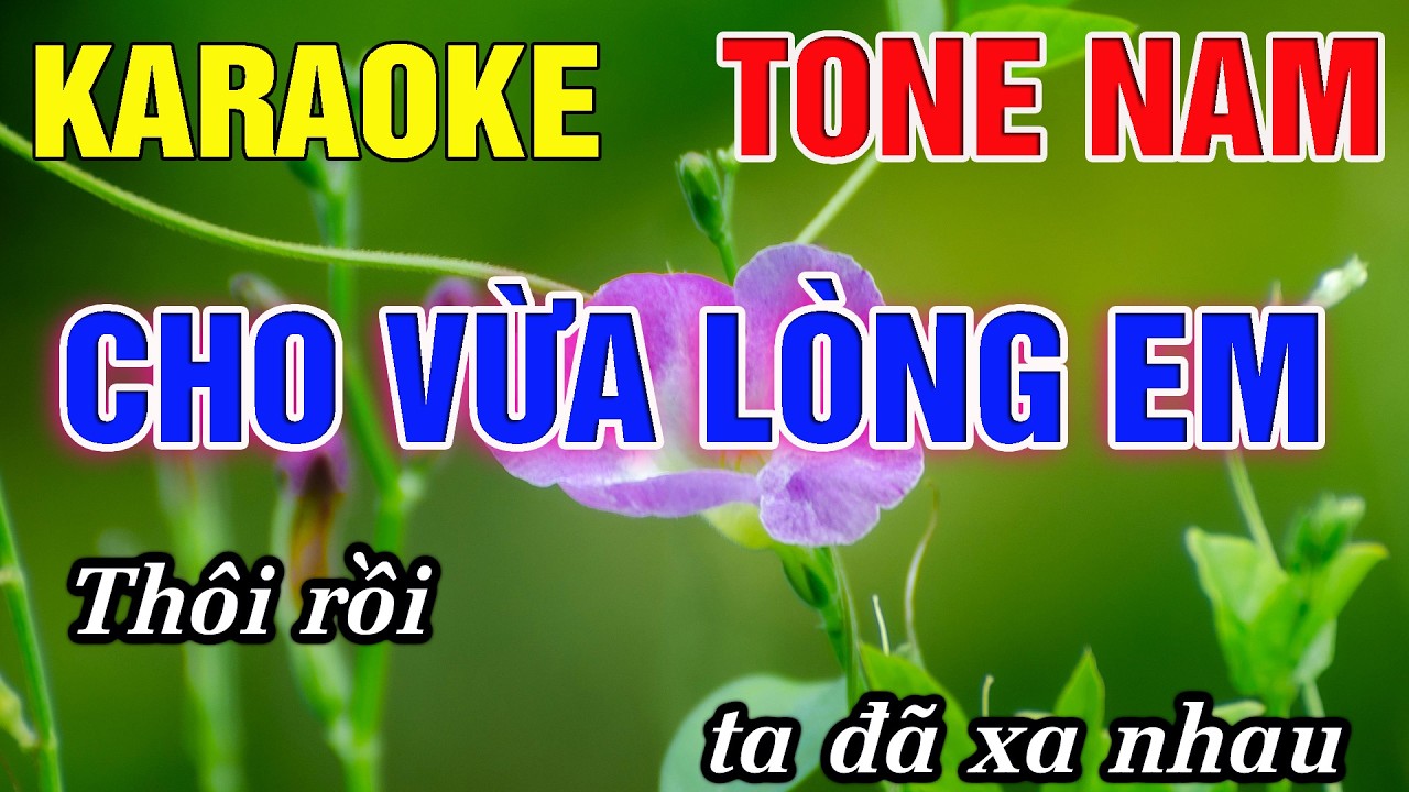 Cho Vừa Lòng Em Karaoke Tone Nam (Cm) Karaoke Đức Duy - Beat 2026