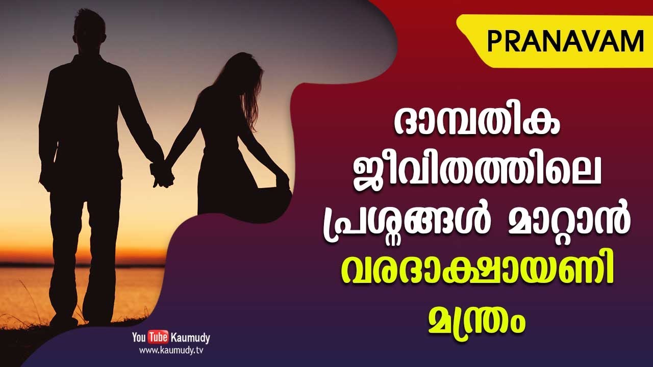 ദാമ്പതിക ജീവിതത്തിലെ പ്രശ്നങ്ങൾ മാറ്റാൻ വരദാക്ഷായണി മന്ത്രം | Subhash Tantri | Pranavam