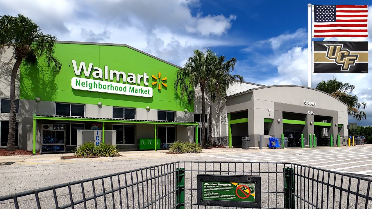 Shopping at Walmart Neighborhood Market in Oviedo near UCF in Florida