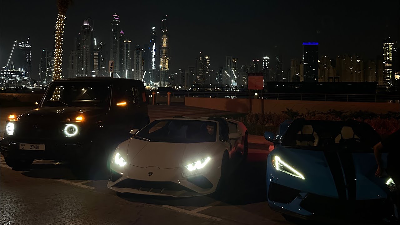 pov: unemployed friend on a wednesday night (Dubai street racing edition)