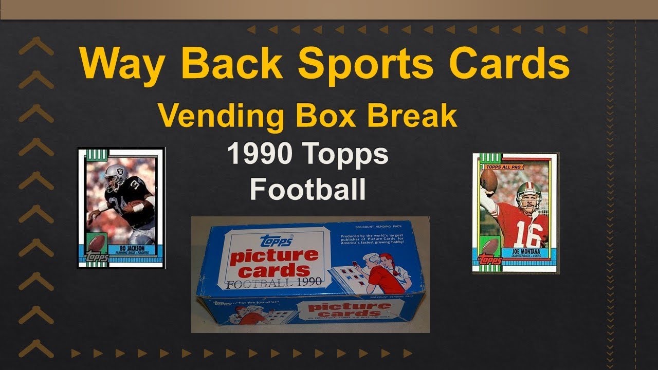 1990 Topps Vintage Football Cards - Vending Box Break - Joe Montana Bo Jackson