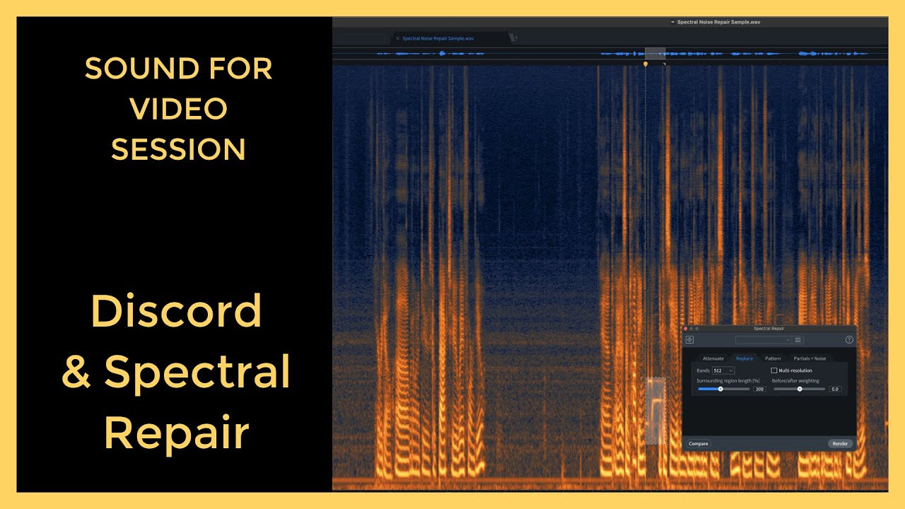 Sound for Video Session: Join our Discord Community & RX Spectral Repair
