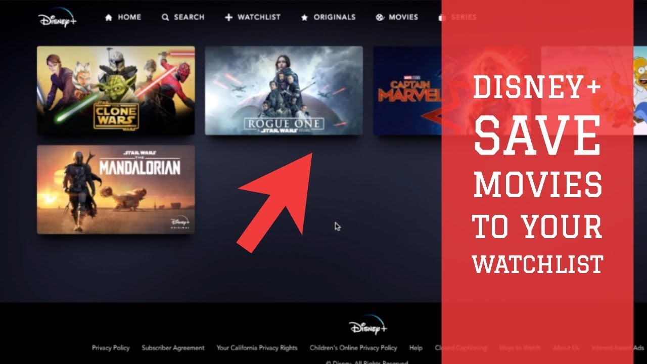 Disney Plus- How to Save Movies Shows to Watchlist on Disney+