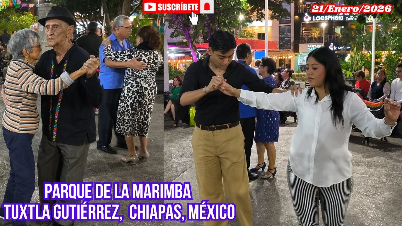 Danzón al son de la Marimba, 21/Enero/2026, Parque Jardín de la Marimba, Tuxtla Gutiérrez, Chiapas
