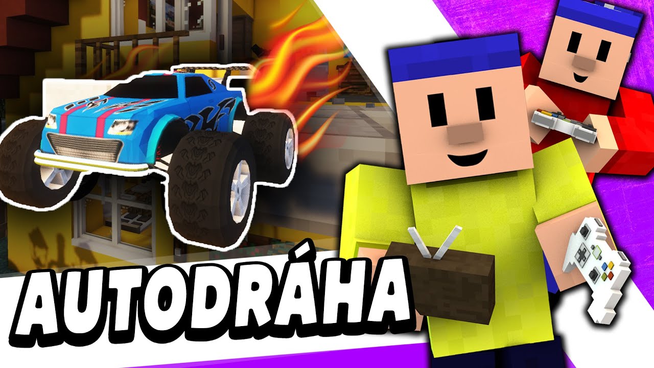 PAT A MAT AUTODRÁHA PARODIE v MINECRAFTU