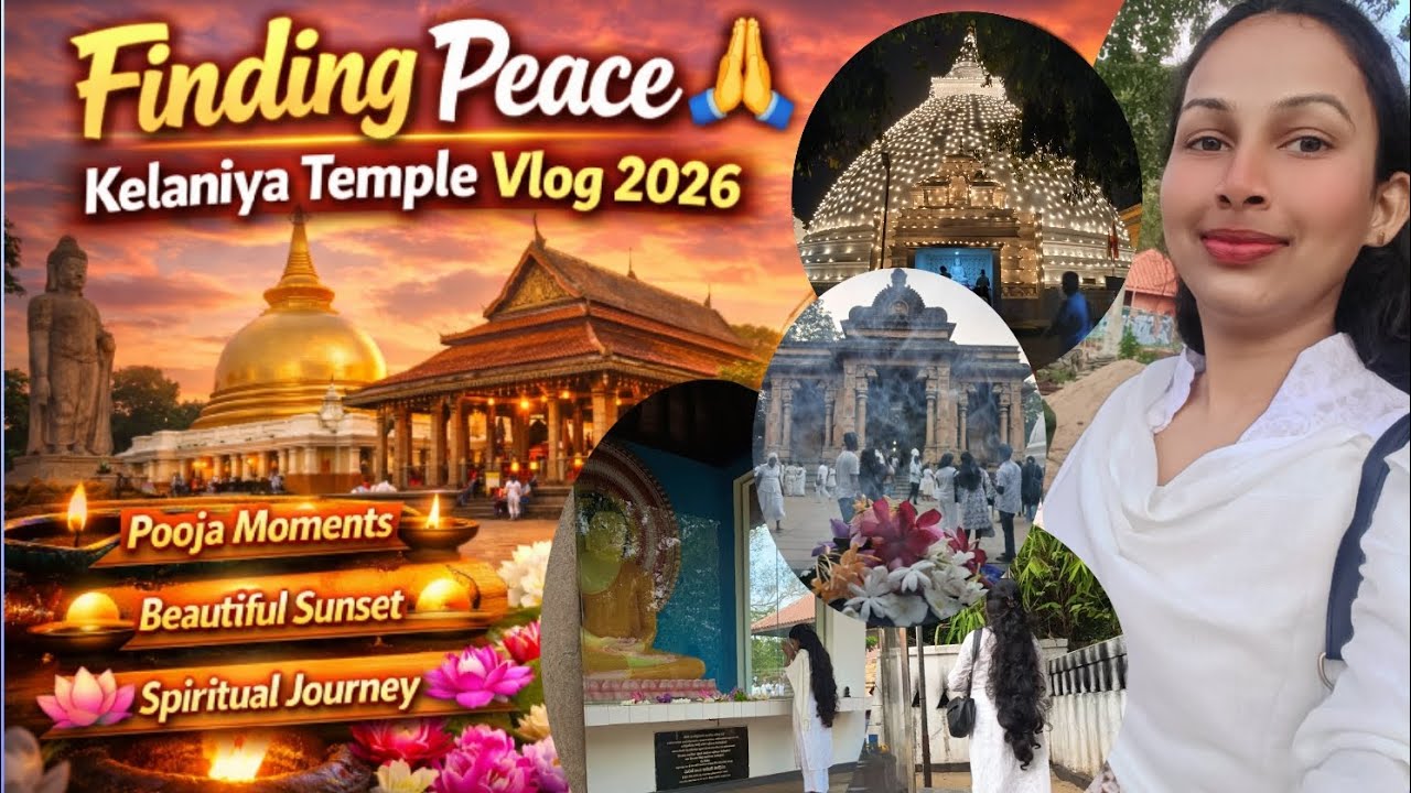✨ Calm Evening at Kelaniya Raja Maha Viharaya🙏 | Sri Lanka Temple Vlog 2026