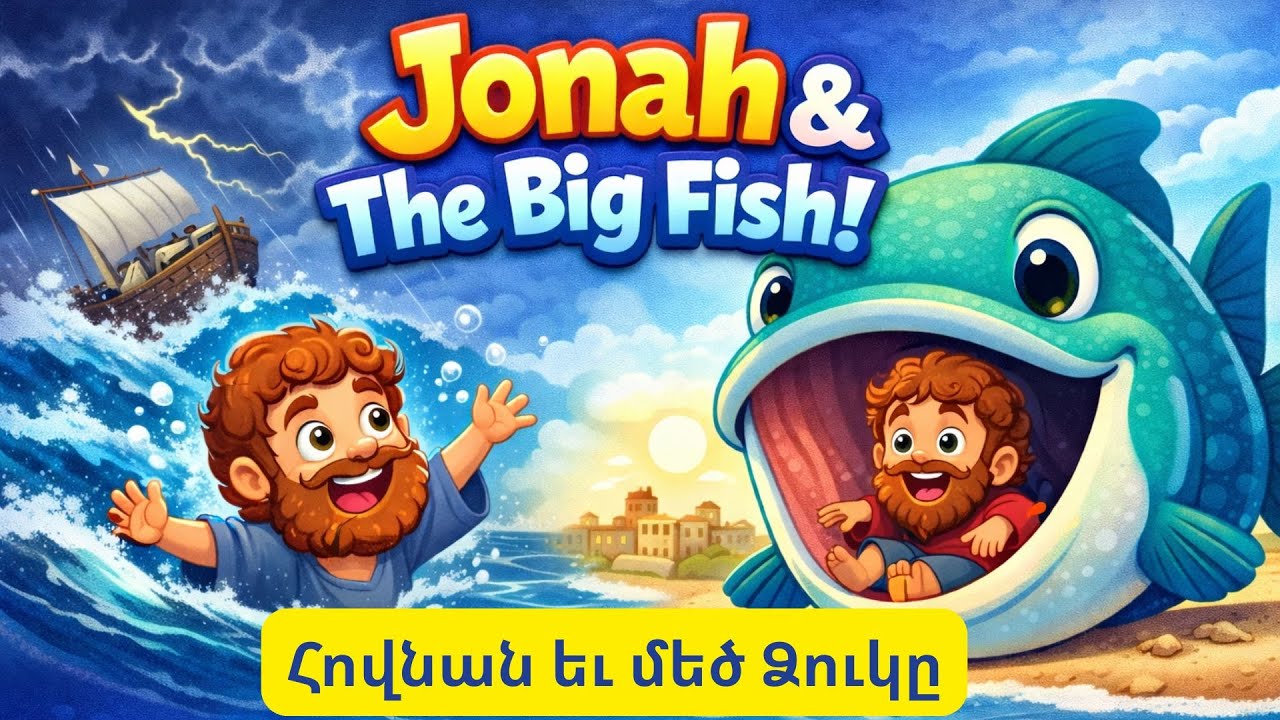 Jonah and the Big Fish | English & Armenian Kids Story