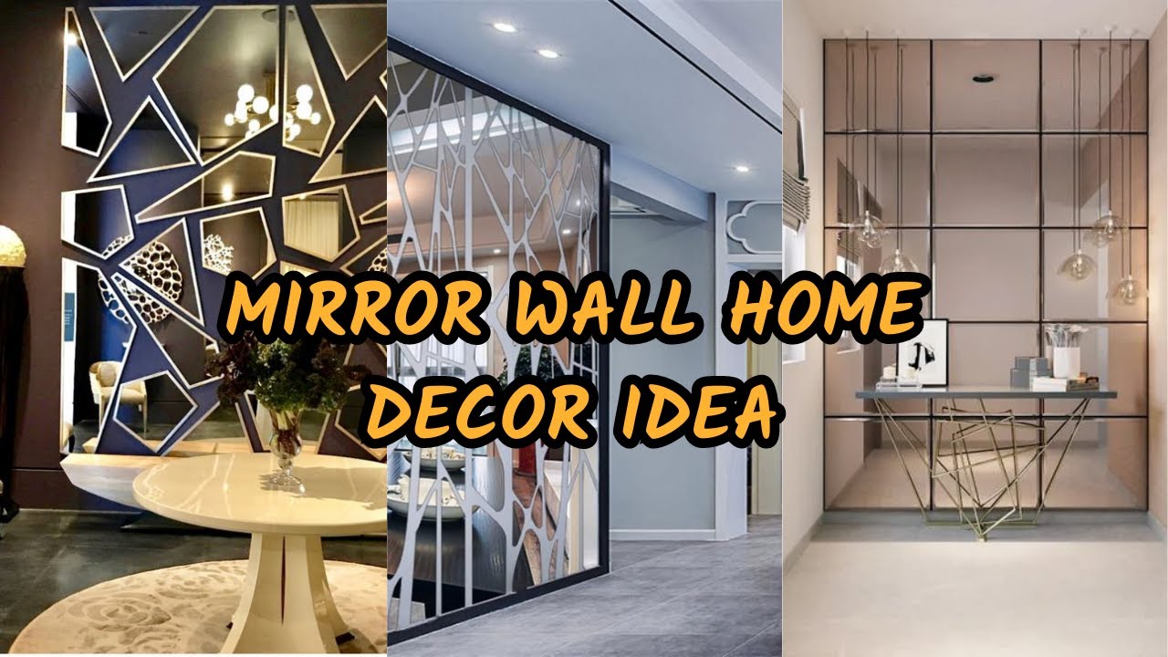 Mirror Wall Home Decor Ideas| Beveled Glass Mirror for Luxury Home| Glass Wall Paneling for Interior