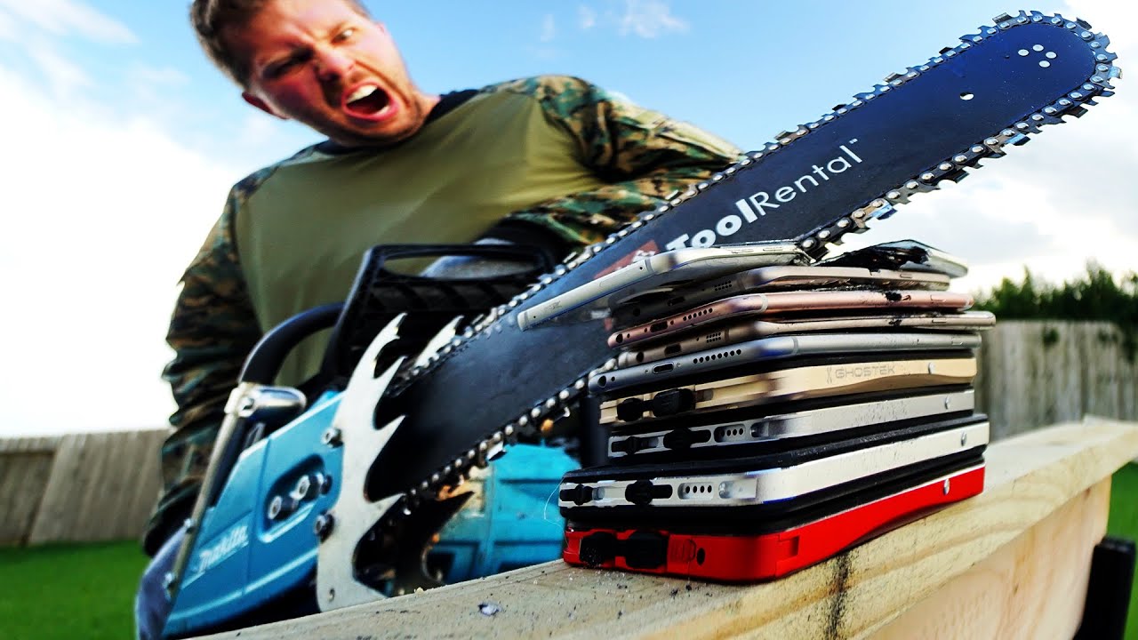 Don't Chainsaw $7,000 Worth of Smartphones!! It don't work too good...