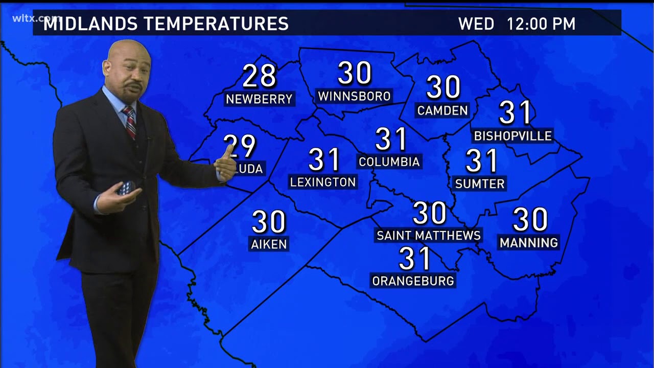 12:30 PM Update on the South Carolina Winter Storm