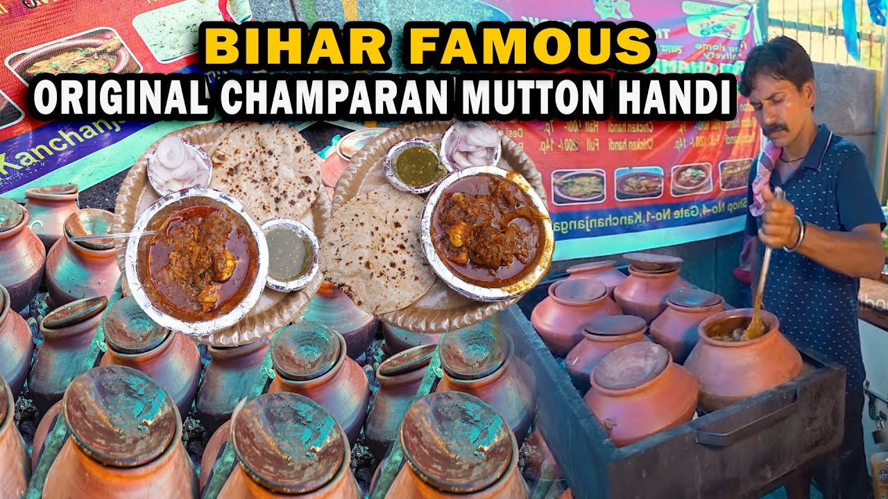 Bihar Famous Original Champaran Mutton Handi Lajawab Swad Kabhi Nahi Khaya Hoga | Noida Street Food