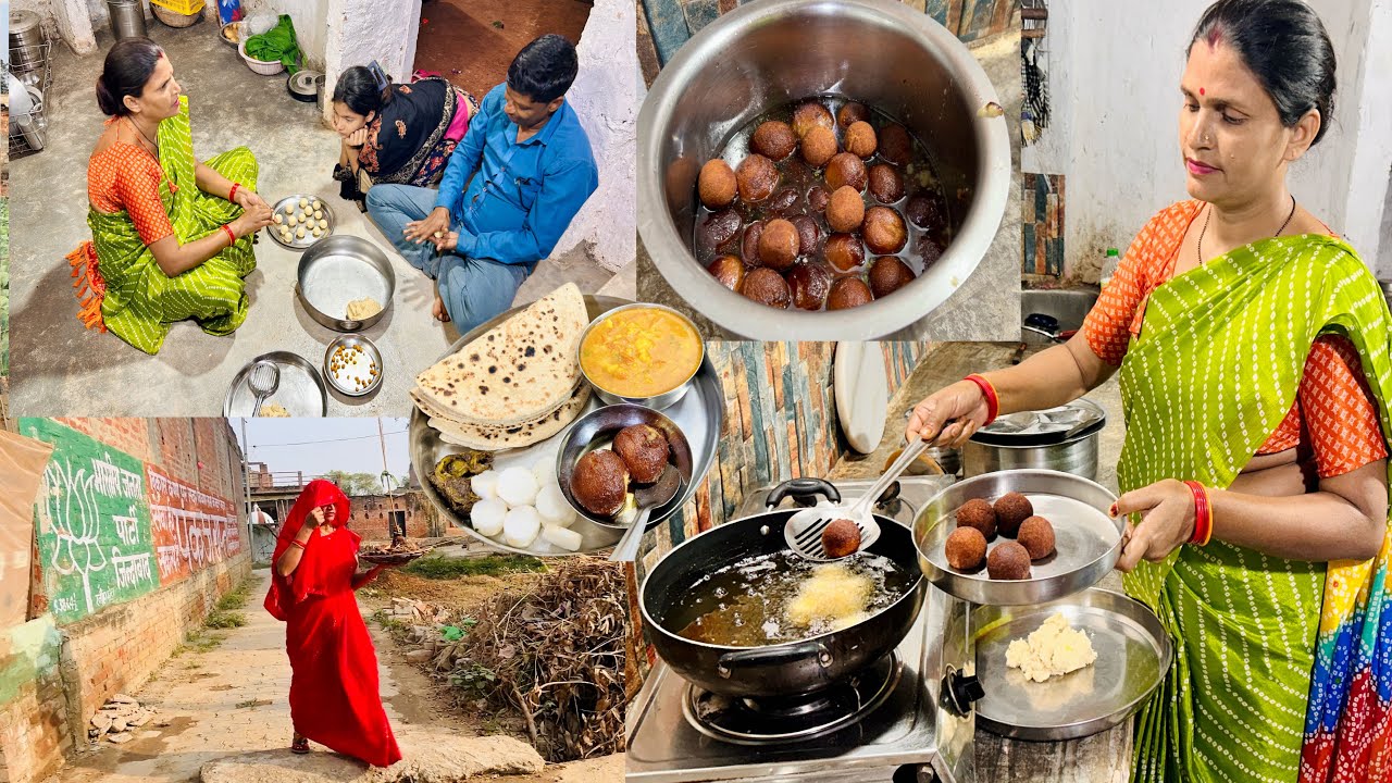 रात 11:00 बजे कौन सी तैयारी लगी हूं🌹डरते-डरते तैयारी तो शुरू कर दी पर🌸Mawa Gulab Jamun Recipe