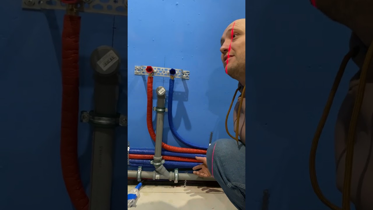 Мы забыли про полки выше инсталляции 😱пришлось переделывать весь коллекторный узел 