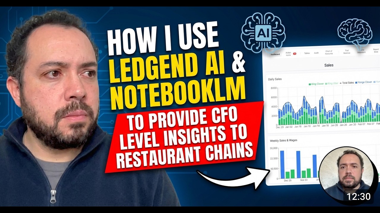 How I use Ledgend AI and NotebookLM to provide CFO level insights to restaurant chains