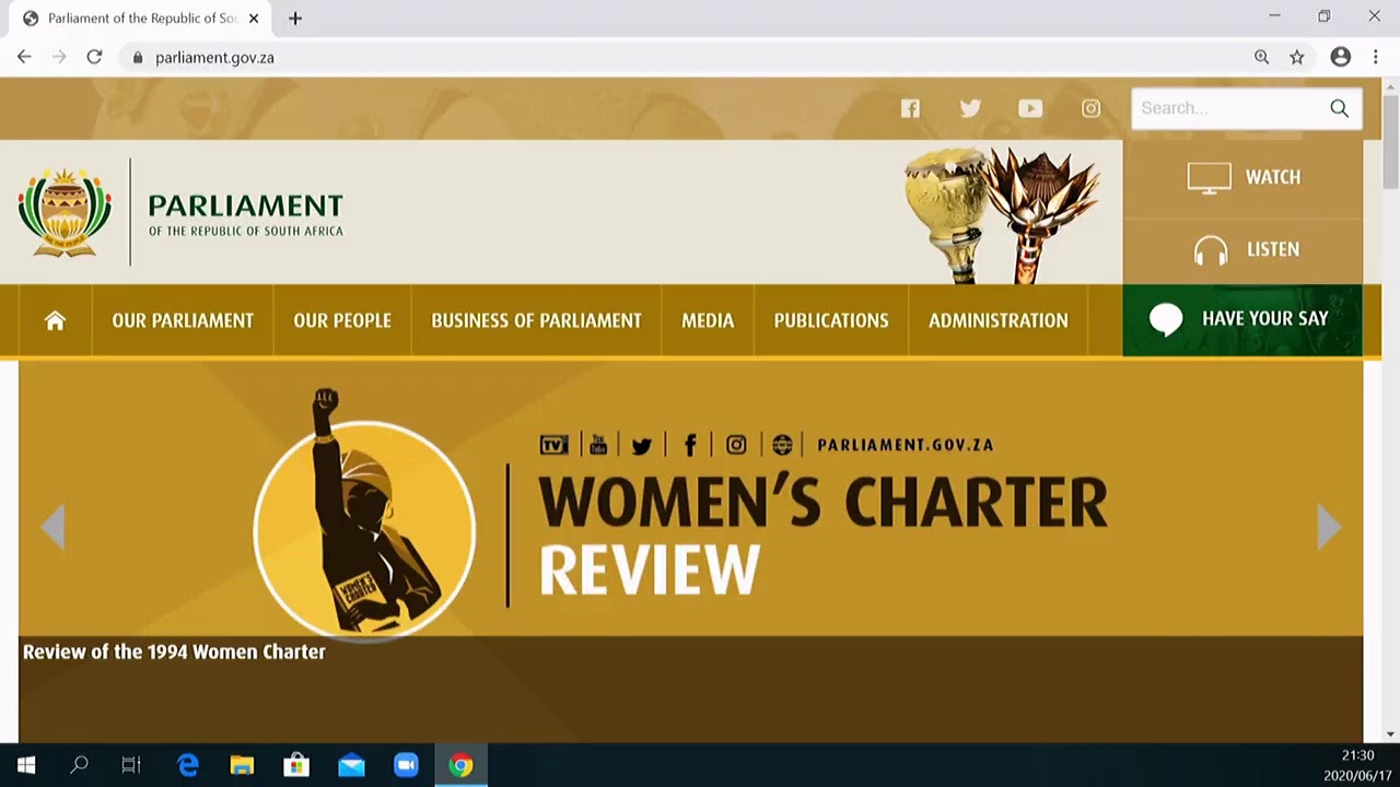 PLENARY NATIONAL ASSEMBLY 17 JUNE 2020