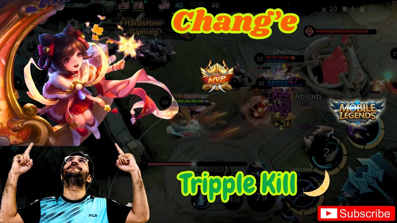 🌙 Chang’e MVP Legendary Triple Kill🔥| MLBB | 1440p60fps | Mobile Legends Bang Bang 