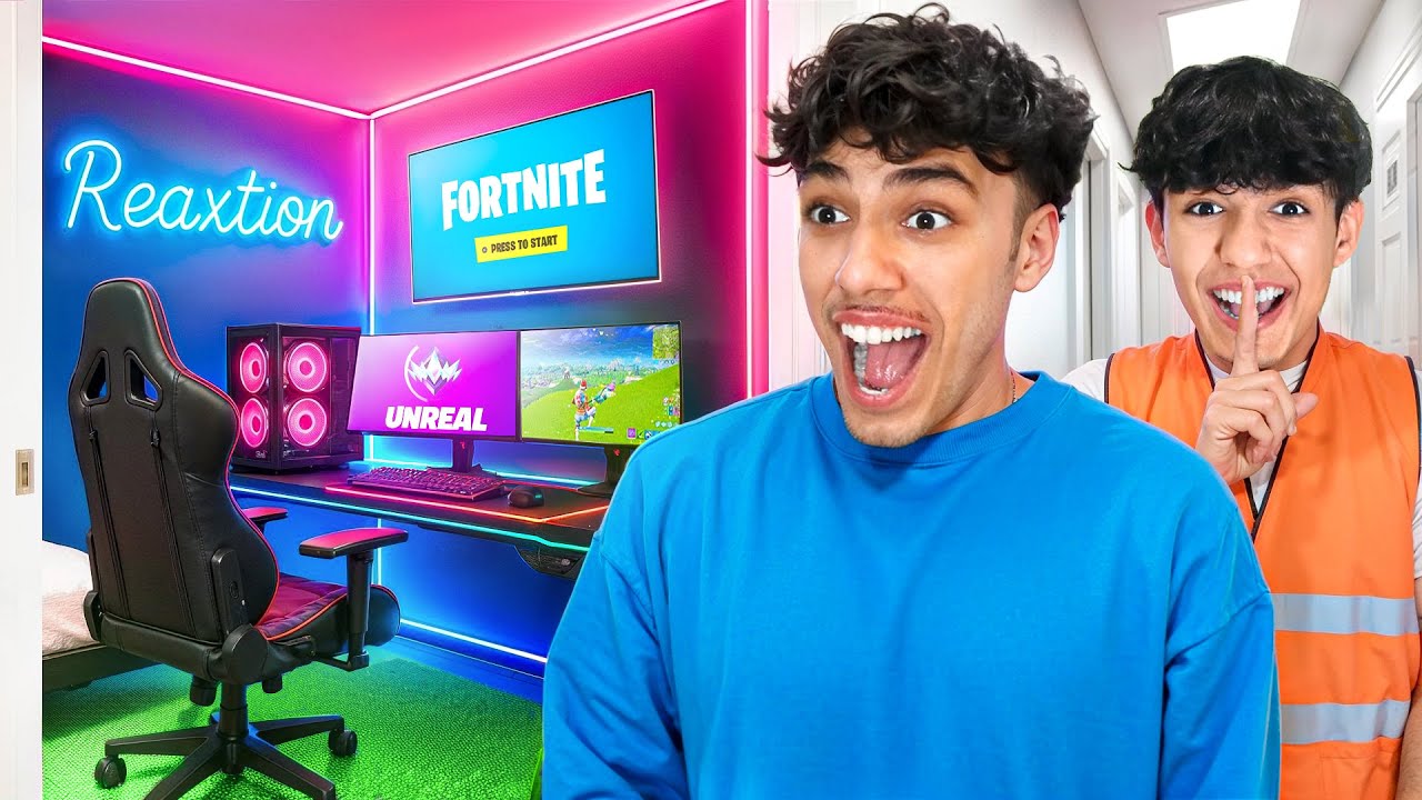 Little Brother Builds My DREAM Gaming Setup! (Meet SE)