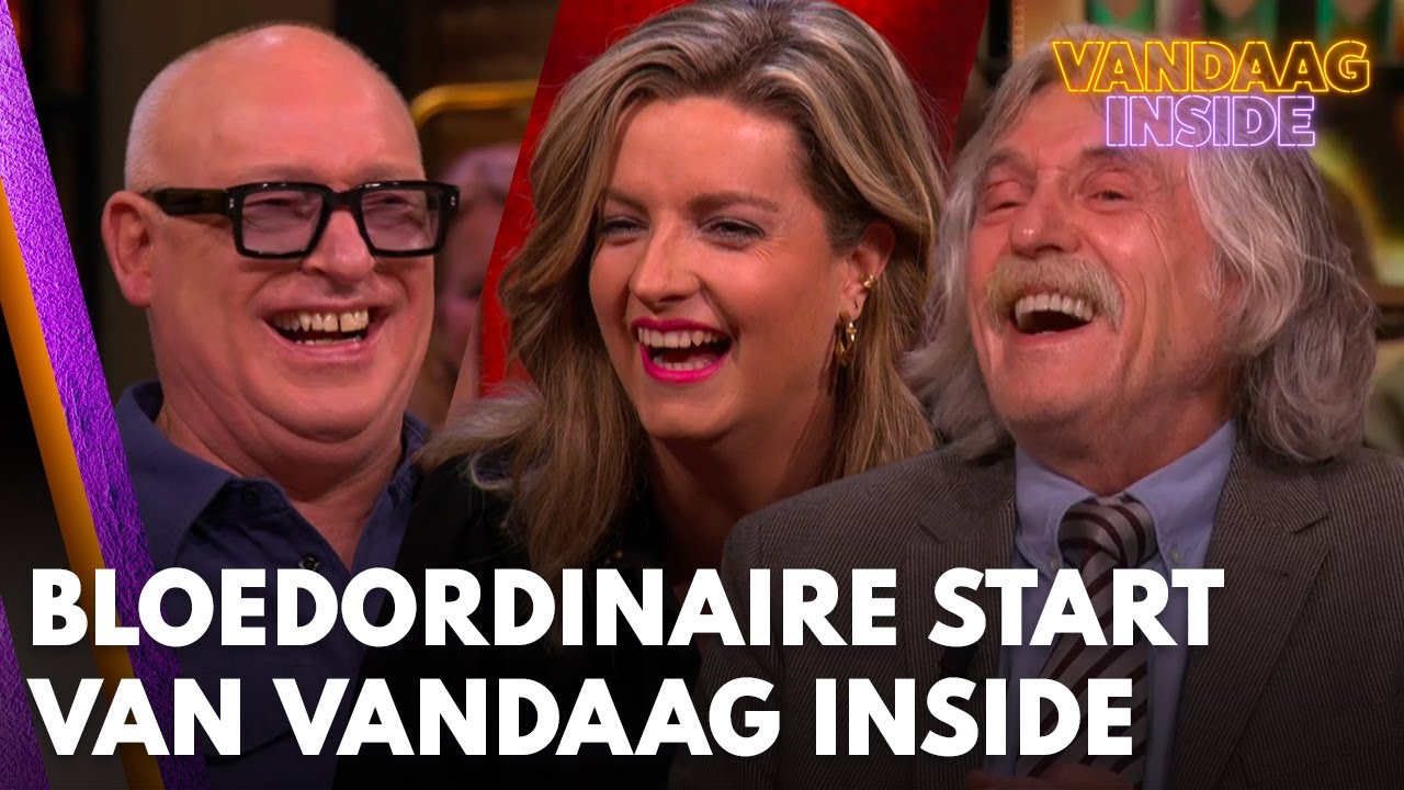 Bloedordinaire start van Vandaag Inside op Valentijnsdag: 'Dit wordt gewoon uitgezonden!'