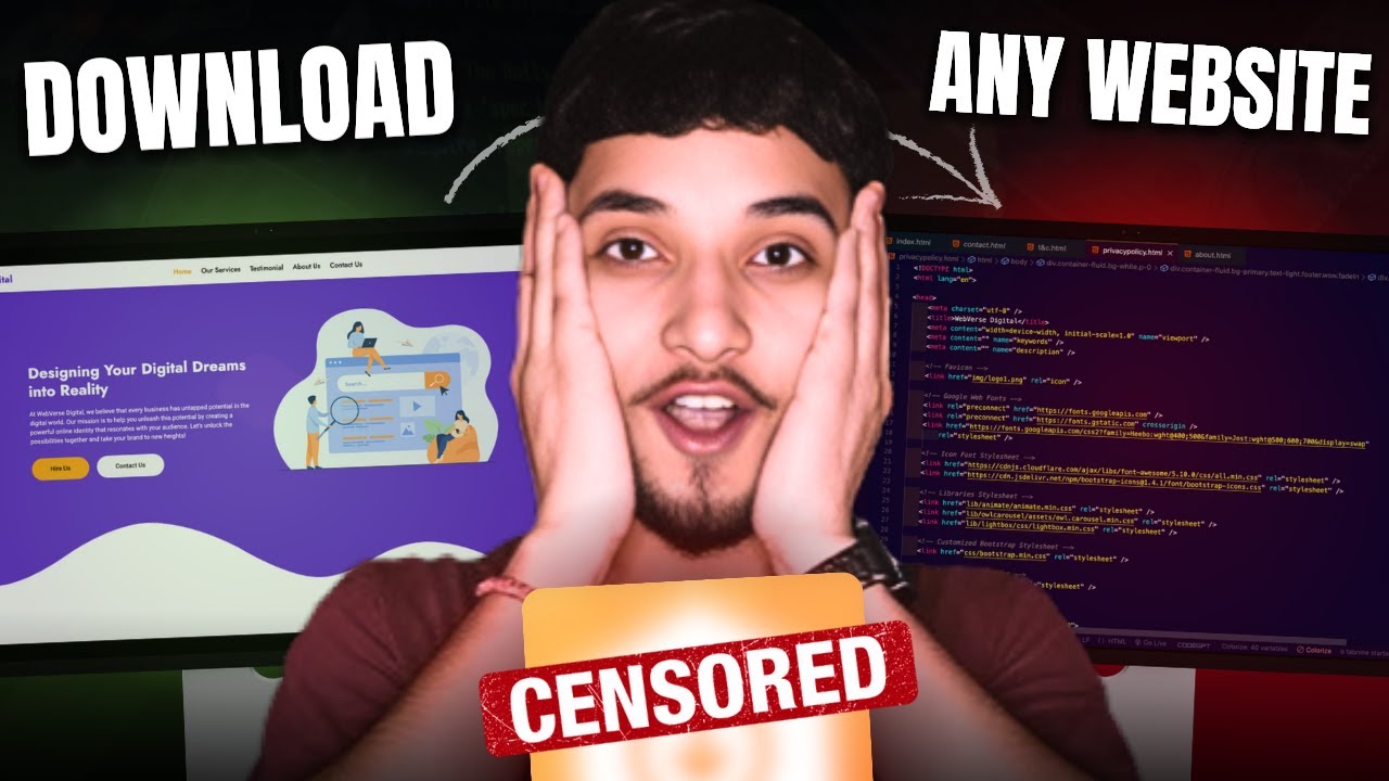 Download any Website's Source Code - Best Tool for Developers 😱