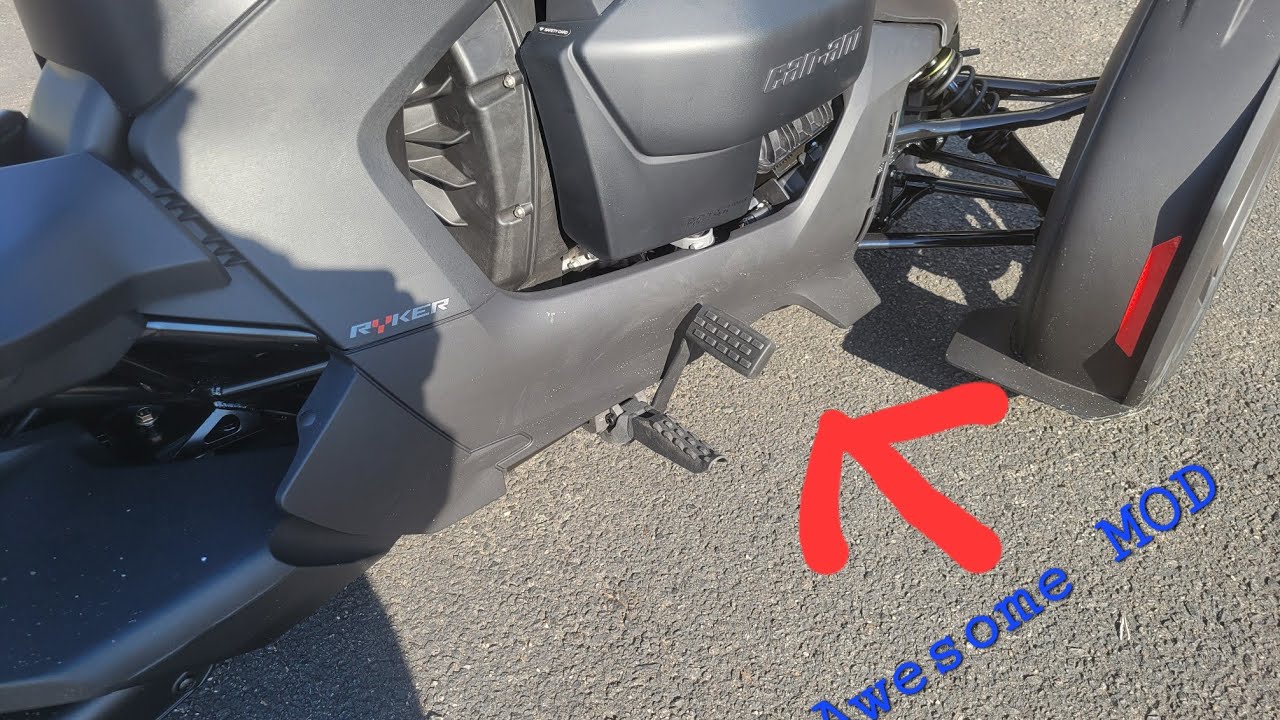 2022 Can-Am Ryker Upgraded Brake Pedal !