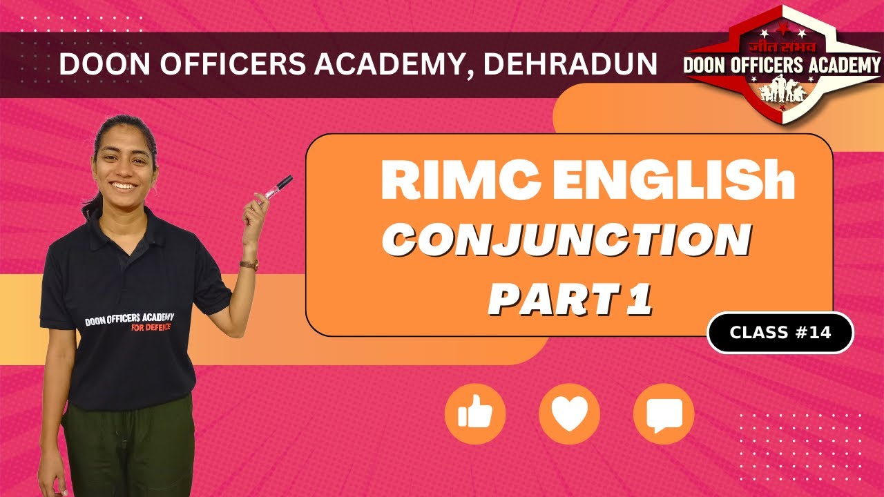 RIMC Conjunction Part1| How to Prepare For RIMC Exam |Crack RIMC 2022 | RIMC English  Class 17