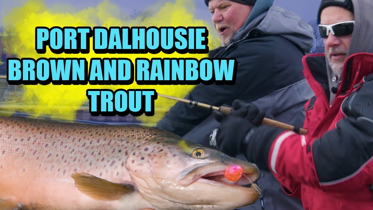 Jigging for Brown Trout and Rainbow Trout in Port Dalhousie - Setting the Hook with Brent Bochek