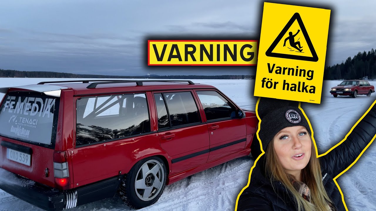 ÅRETS FÖRSTA ISKÖRNING! kaos.....