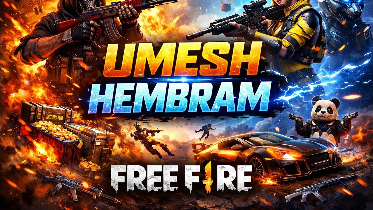 free fire live video new 🎁 🎁 🆕 👍 👍 Umesh hembram is live