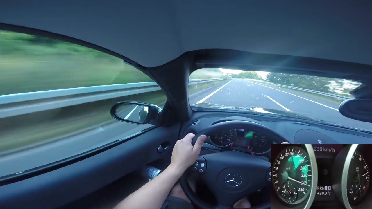 Mercedes-Benz SLK (R171)SLK 350 V6 (272 PS)Top Speed 271 km/h(No Speed Limit)Drive on German Highway