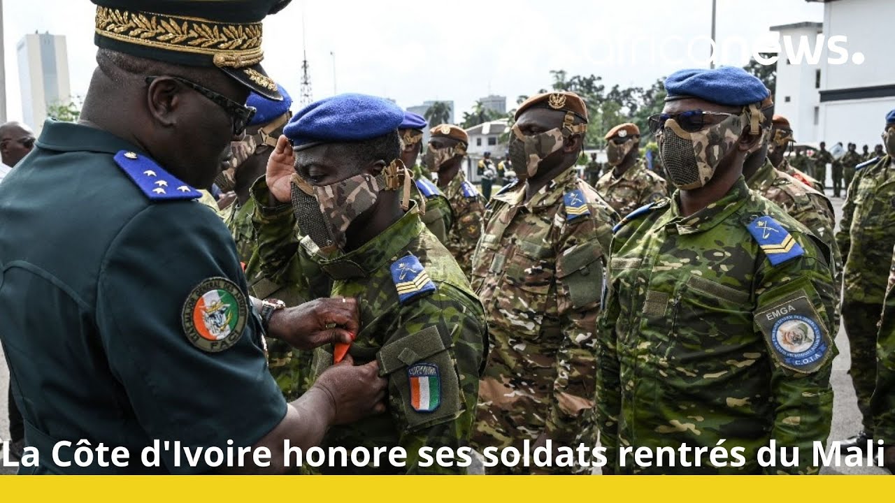La Côte d'Ivoire honore ses soldats rentrés du Mali