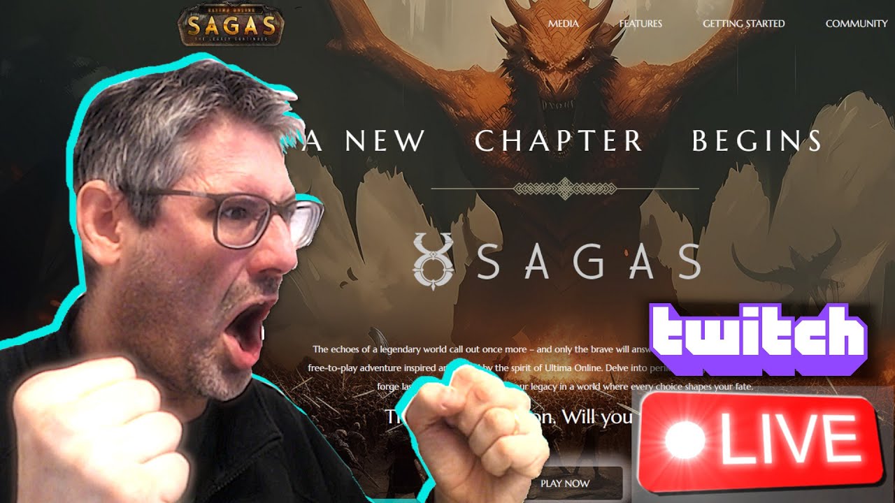 🔴ULTIMA ONLINE PRO PLAYER TRIES UO SAGAS FOR THE FIRST TIME! Day #2 #mmorpg #nostalgia #live