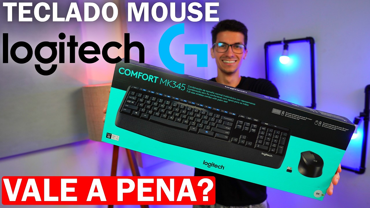 Teclado e Mouse CUSTO BENEFICIO Logitech MK345 Sem Fio Vale a Pena?