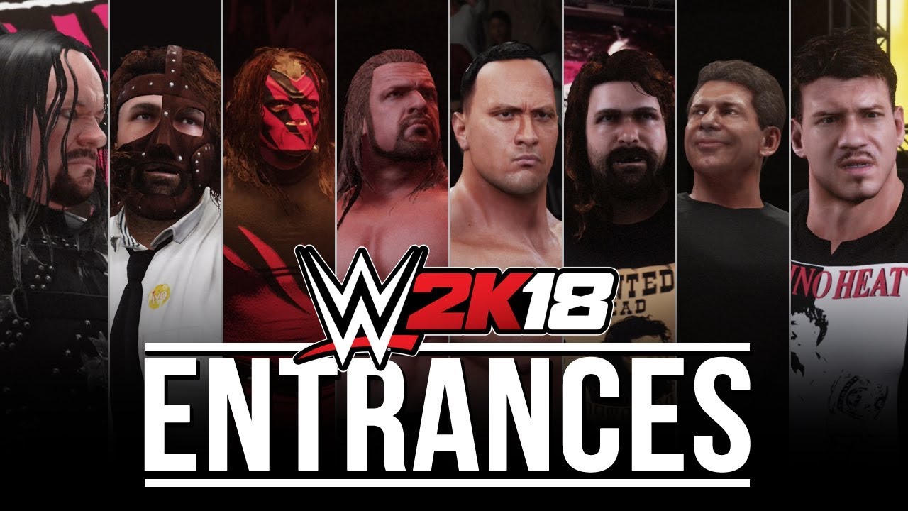 WWE 2K18 Entrances: HHH, Cactus Jack, Undertaker, The Rock, Eddie Guerrero, Vince & More!