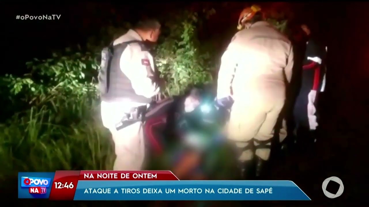 Ataque a tiros deixa um morto na cidade de Sapé - O Povo na TV