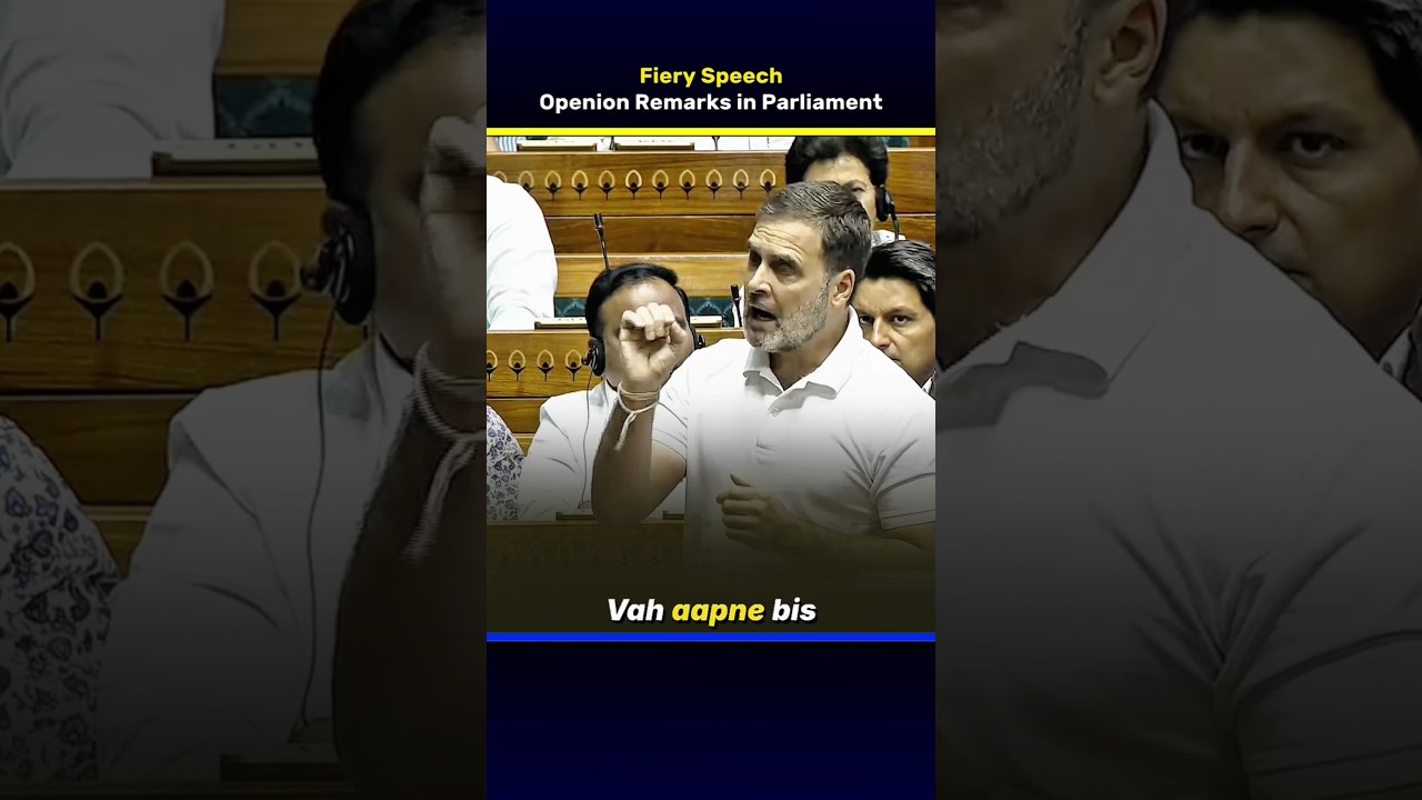 Rahul Gandhi opening remarks in Parliament | Fiery Speech | Direct News