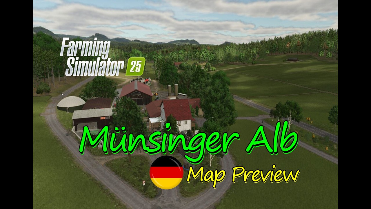 Münsinger Alb Map Mod preview : Swabia Countryside Adventure | Map Tour | Farming Simulator 25