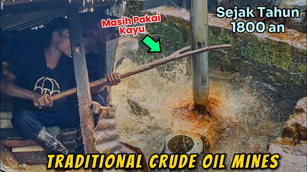 Увидеть старейший традиционный процесс добычи нефти в мире TEKSAS WONOCOLO Часть 1