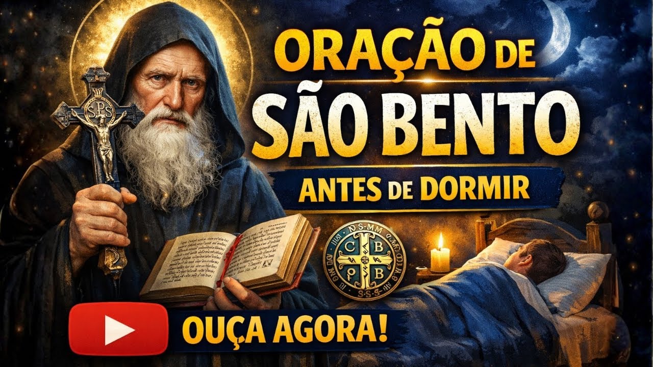 🔴 AO VIVO | Oração Poderosa de São Bento Antes de Dormir | Sono Tranquilo e Abençoado