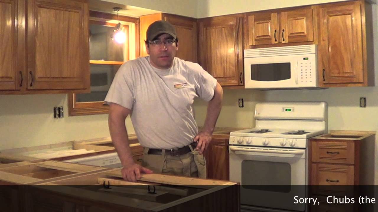 Building Kitchen Cabinets part 21.  The Install