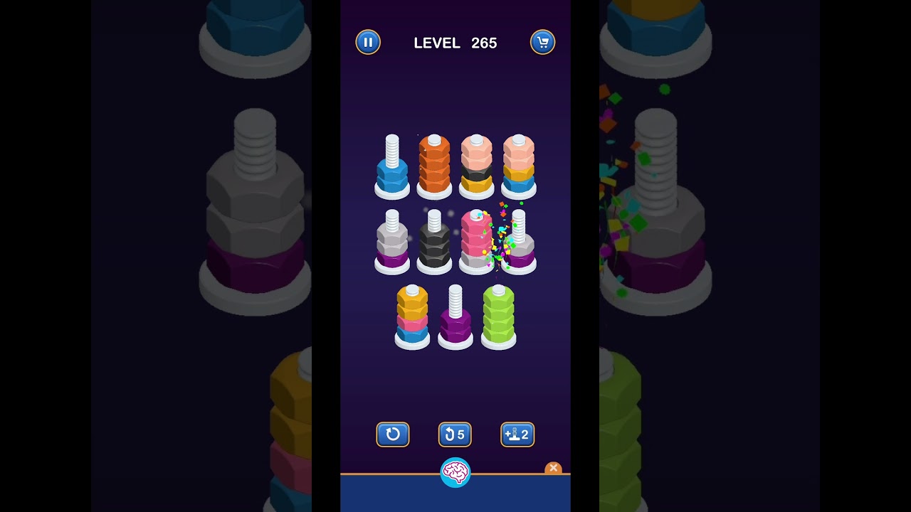 Lv 265 Nut Sort Puzzle - Color Sort (Guru Game) 