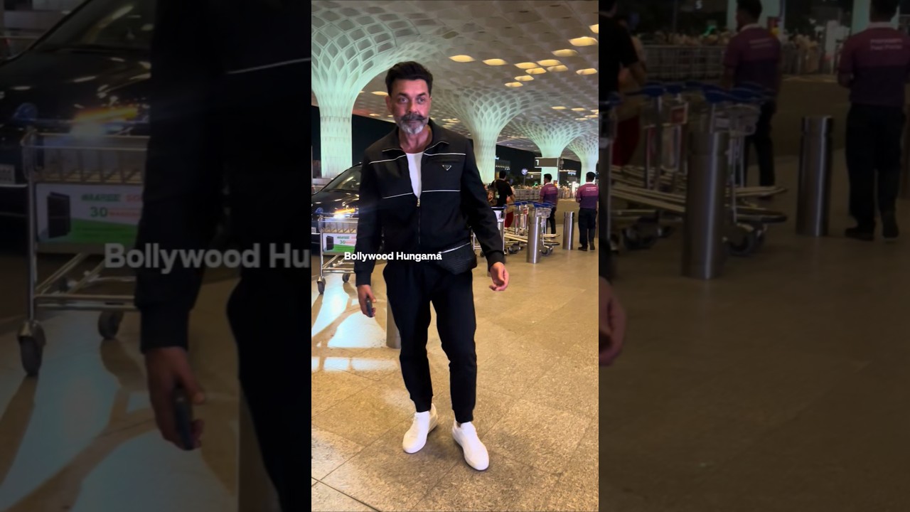 LORD #bobbydeol clicked with #fans at the #airport #shorts