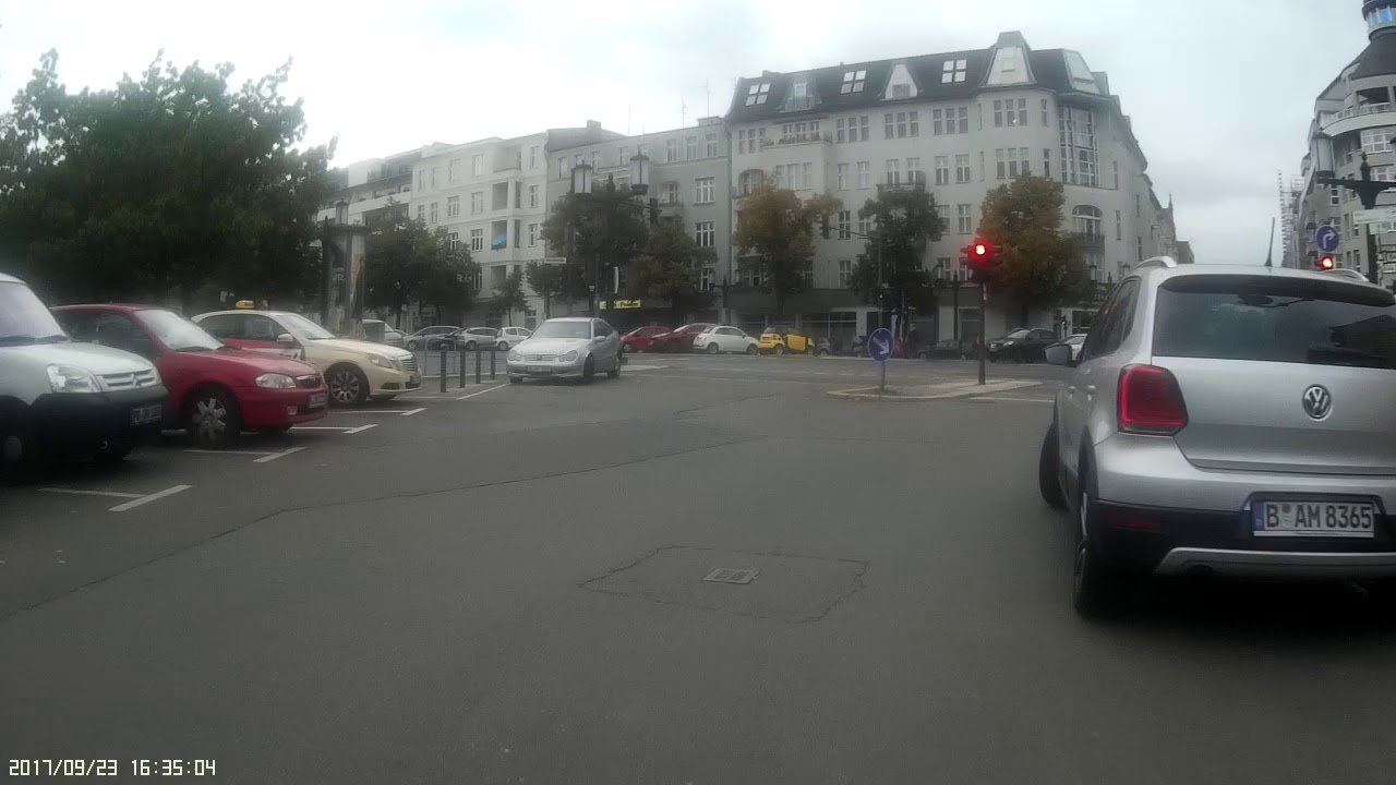 Spandauer Damm to Zillestra&szlig;e by bike in Berlin (23.09.2017)