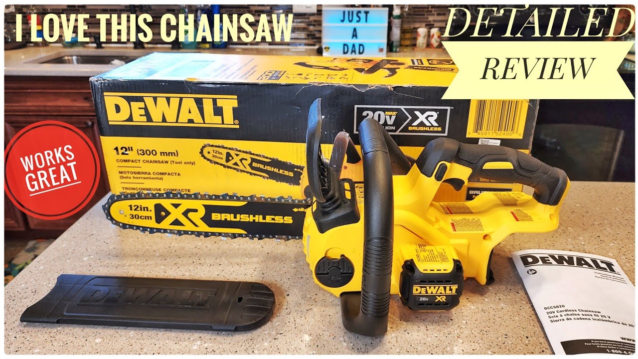 ОБЗОР бензопилы DEWALT 20V MAX XR 12 дюймов. Я обожаю эту бензопилу! Распаковка и настройка